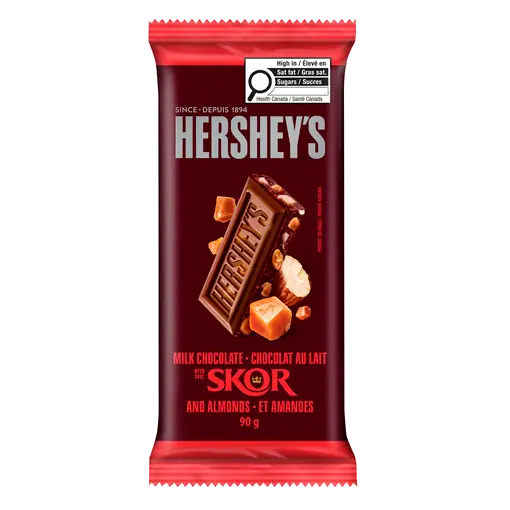 Skor & Milk Chocolate Bar With Almond 90 g