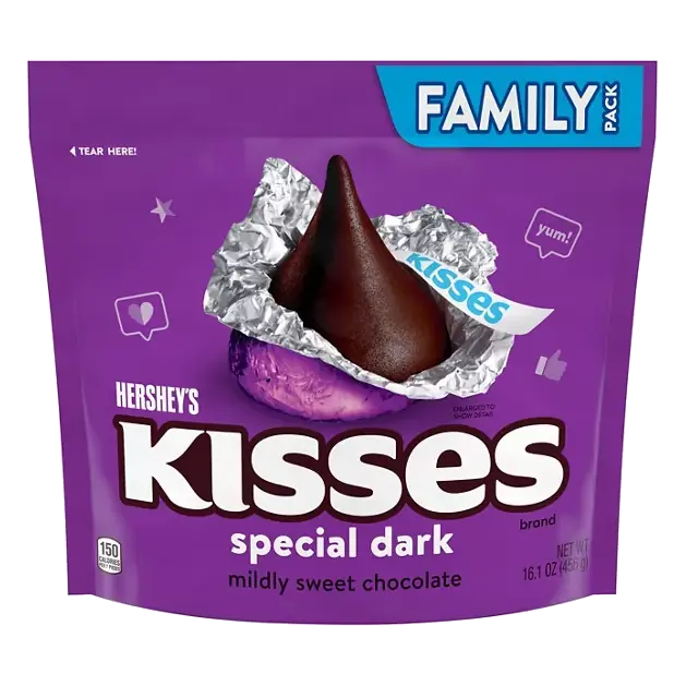 Kisses Sweet Chocolate, Special Dark, Family Pack