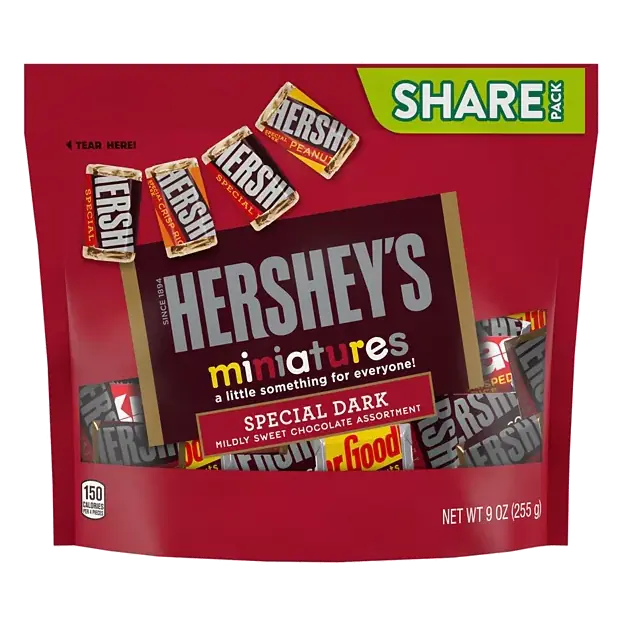 Mildly Sweet Special Dark Miniatures Chocolate Assortment Share Pack