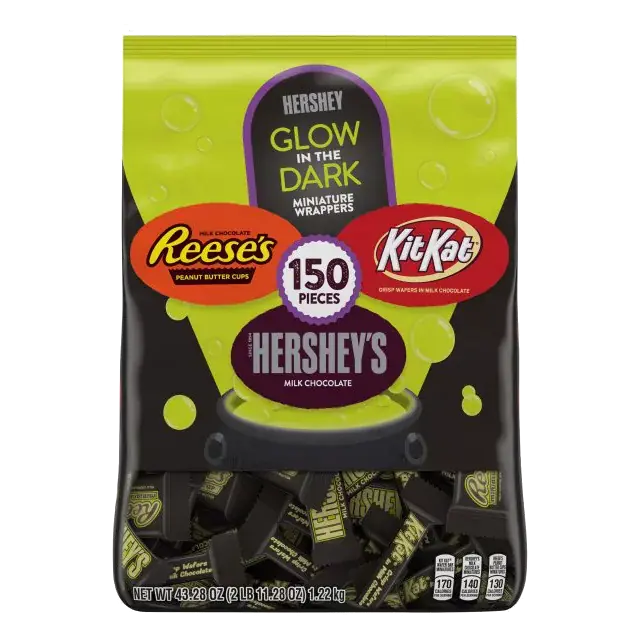 Milk Chocolate, Assortment, Miniature, Glow in the Dark