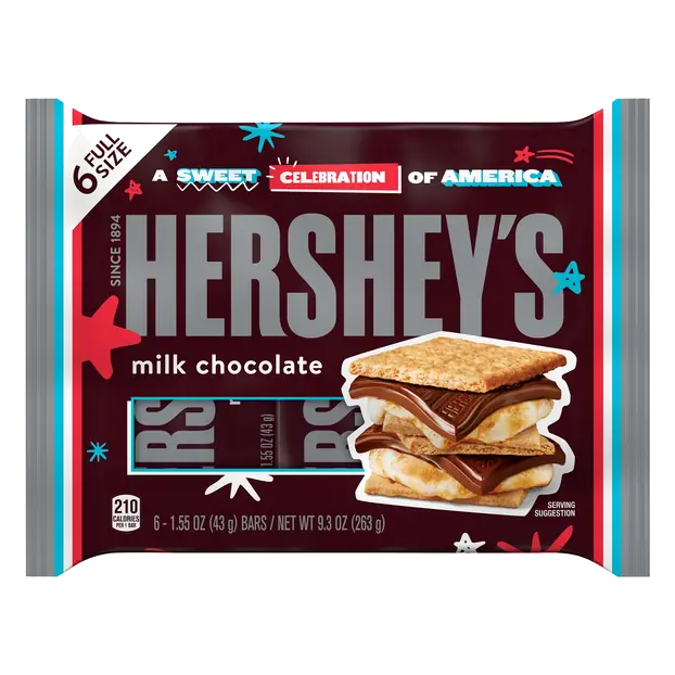 Milk Chocolate Candy Bars Full Size - 6 ct