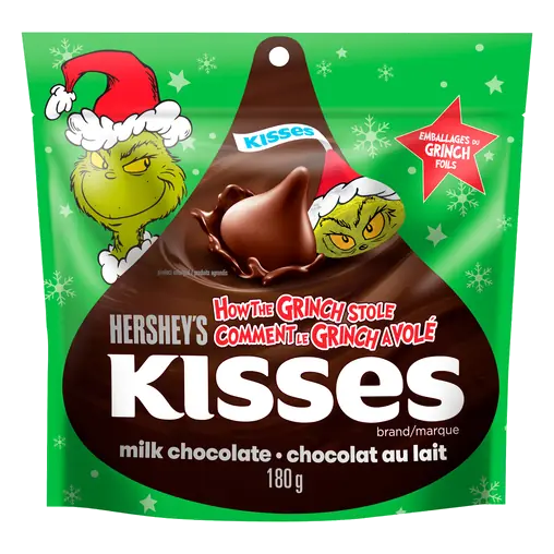 Milk Chocolate Creamy Grinch Kiss Shape 180 g