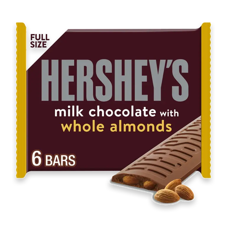 Milk Chocolate with Whole Almonds Candy Bars