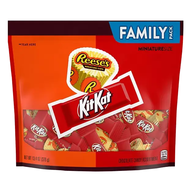 Miniature Size Chocolate Candy Assortment Family Pack