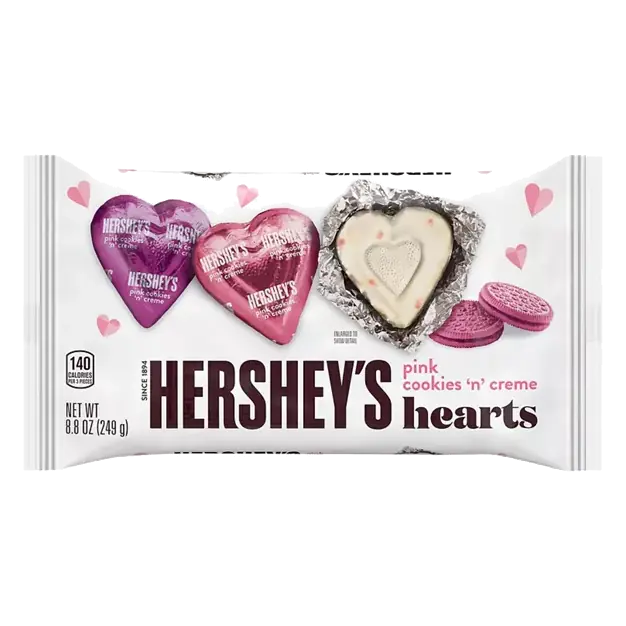 Pink Cookies 'n' Creme Hearts