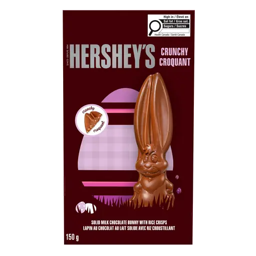 Solid Milk Chocolate Bunny With Rice Crisps Crunchy 150 g