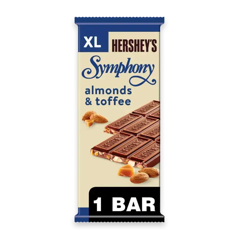 SYMPHONY Milk Chocolate Almonds and Toffee XL Candy Bar