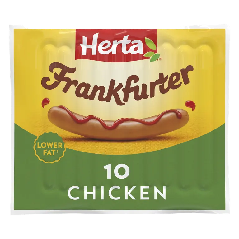 Herta The Original 10 Chicken Frankfurters 350g