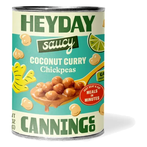 Heyday Canning Co Saucy Coconut Curry Chickpeas, 15oz