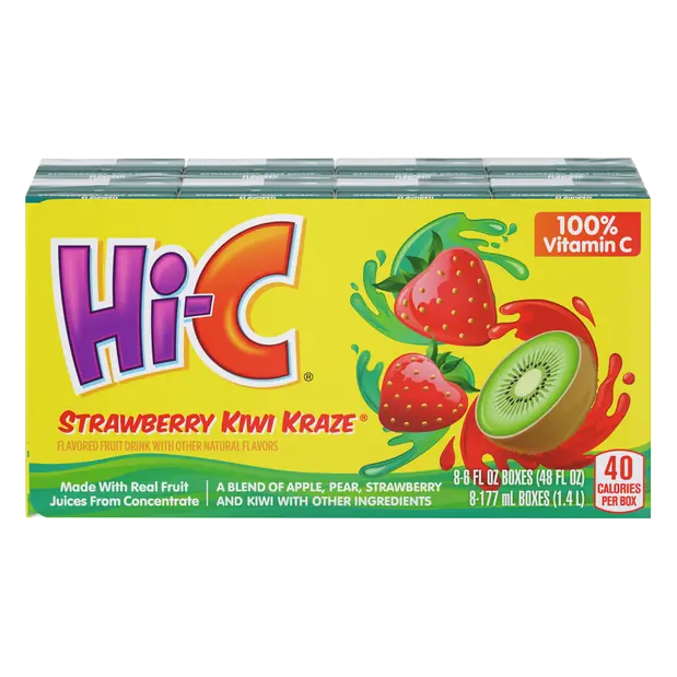 Strawberry Kiwi Kraze Fruit Drink Boxes - 8 pk