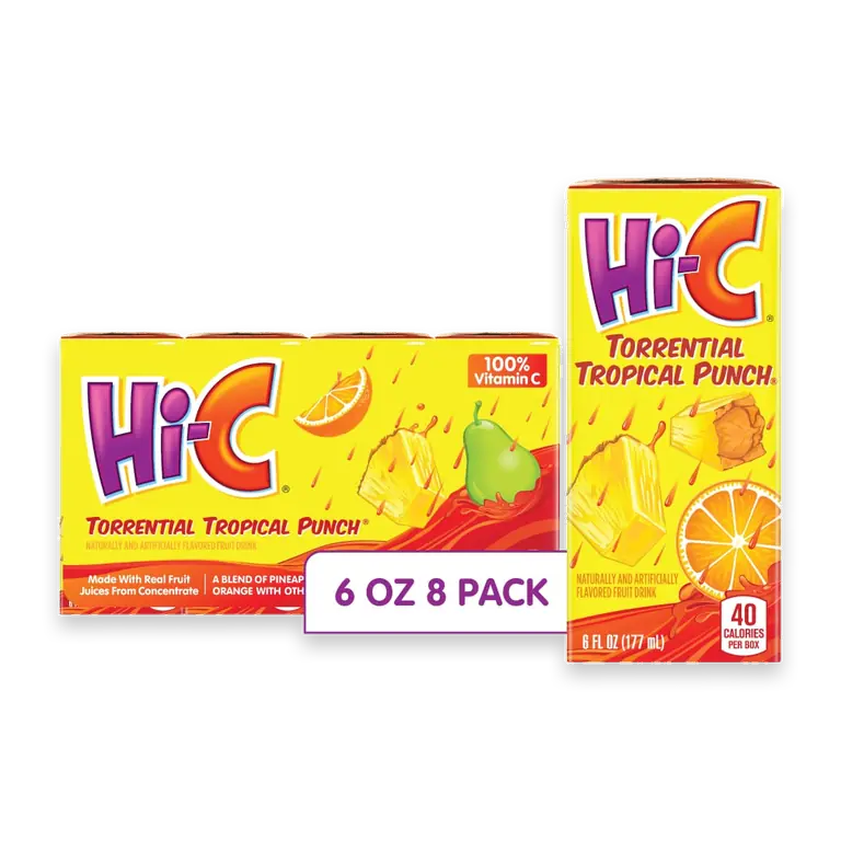 Torrential Tropical Punch Juice Drink Cartons