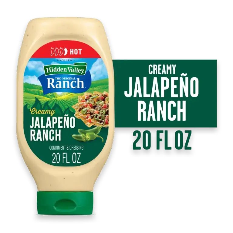 Creamy Jalapeno Ranch Dip Sauce Condiment and Dressing