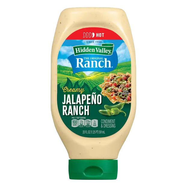 Creamy Jalapeno Ranch Dressing & Condiment Squeeze