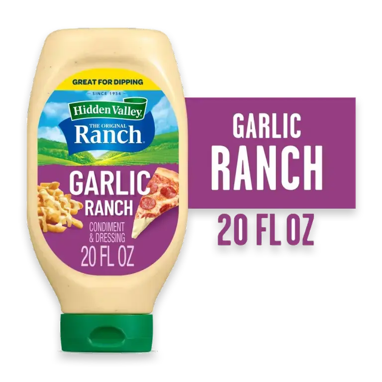 Garlic Ranch Dip Sauce Condiment and Dressing