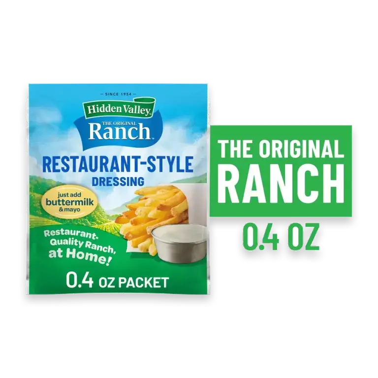 Restaurant-Style Ranch Salad Dressing and Seasoning Mix Packet