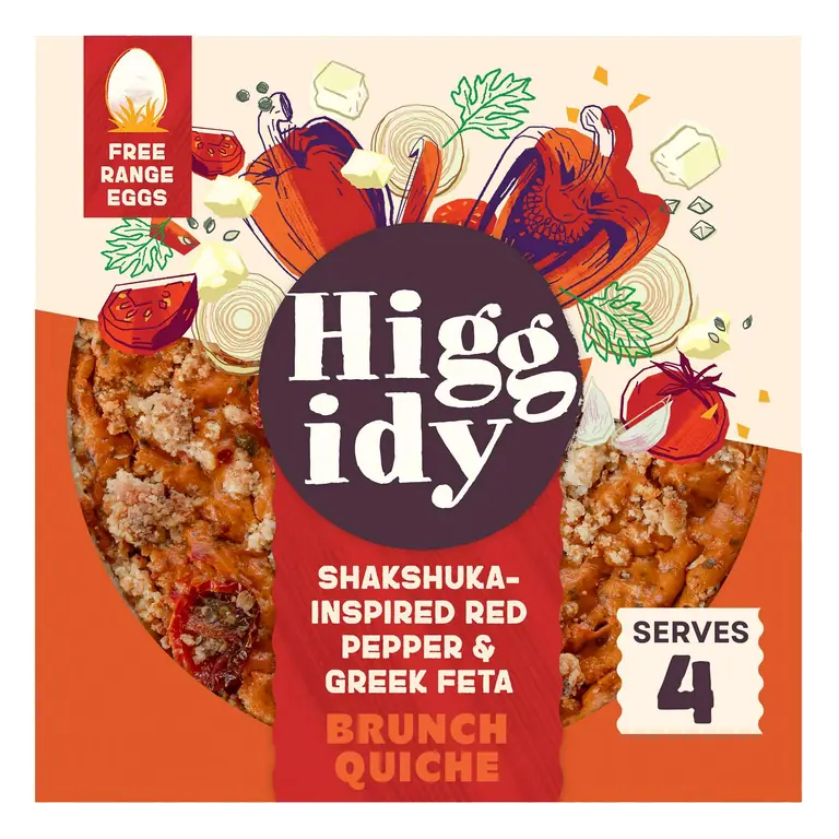 400g Shakshuka Inspired Red Pepper & Greek Feta Brunch Quiche