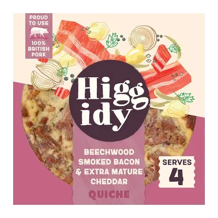 Beechwood Smoked Bacon & Mature Cheddar Quiche
