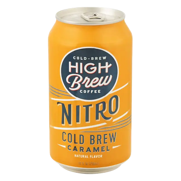 Caramel Nitro Cold Brew Coffee Beverage
