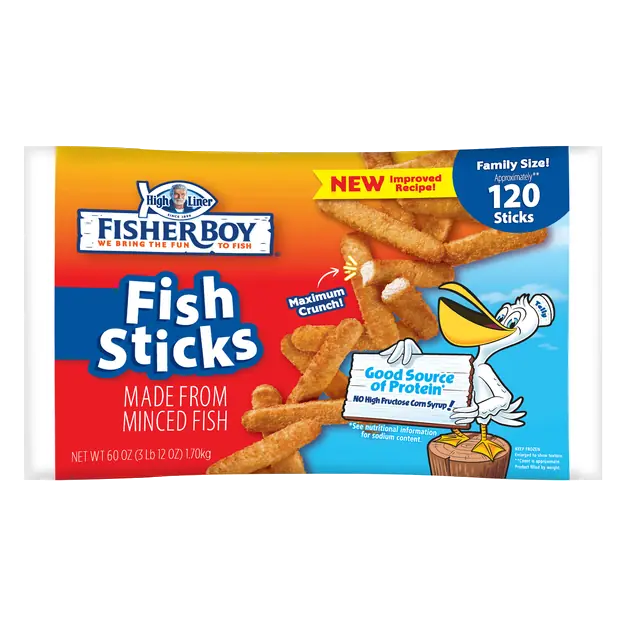 Fisher Boy Fish Sticks Family Size - apx 120 ct Frozen