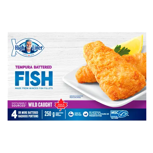 Frozen Fish Tempura Battered 250 g