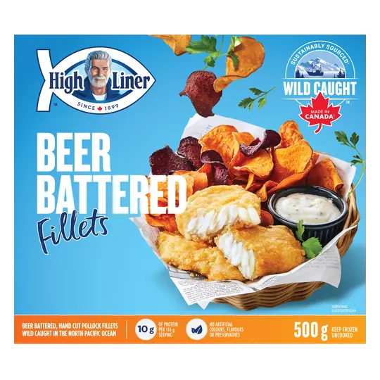 Family Favourites Frozen Fish Fillets Beer Battered 500 g