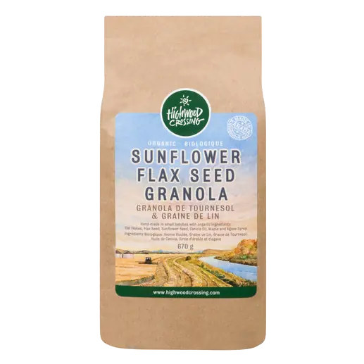 Crossing Organic Sunflower Flax Seed Granola 670 g