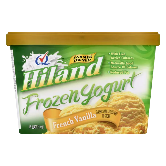 Hiland French Vanilla Frozen Yogurt 1.5 qt