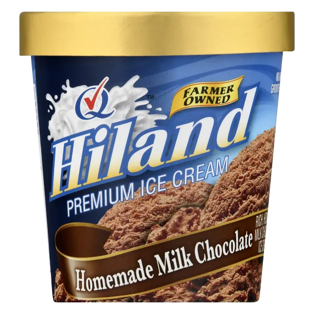 Hiland Ice Cream, Premium, Homemade Milk Chocolate
