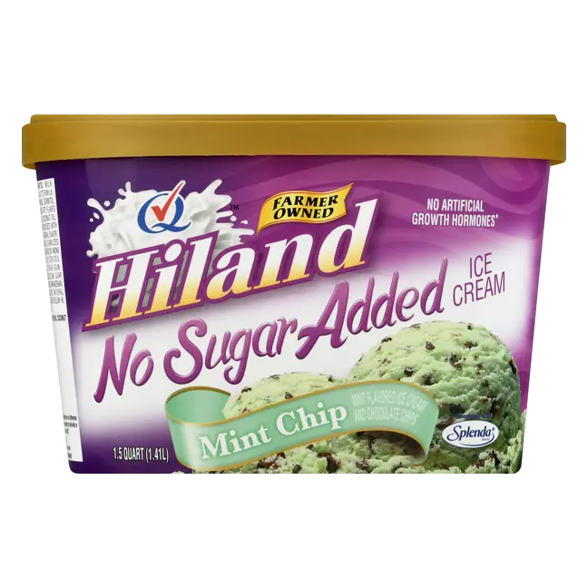 Hiland No Sugar Added Mint Chip Ice Cream 1.5 qt