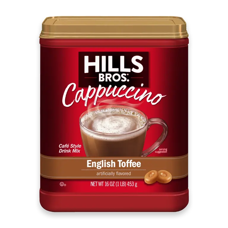 Cappuccino Cafe Style English Toffee Drink Mix 16 oz
