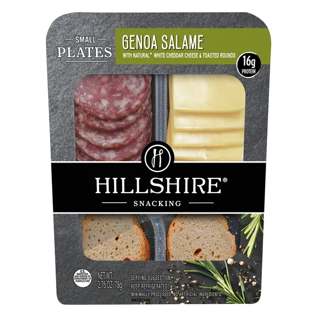 Hillshire Farms Small Plates Genoa Salame w/White Cheddar & Toasted Rounds