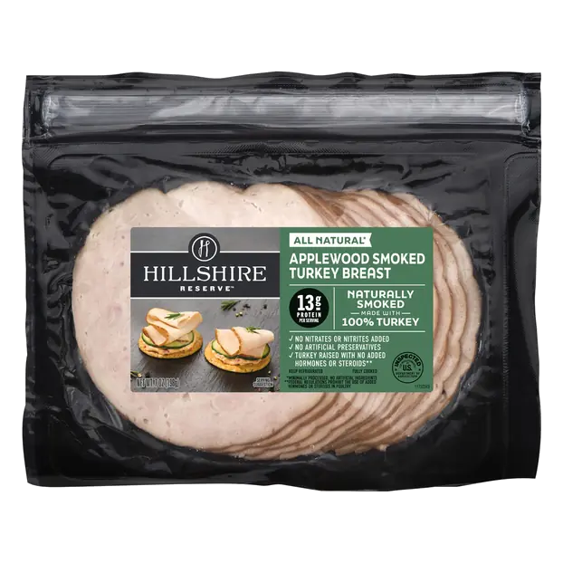Hillshire Reserve Fully Cooked Applewood Smoked Turkey Breast Sliced