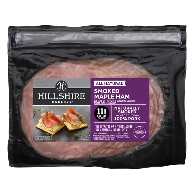 Hillshire Reserve Fully Cooked Smoked Maple Ham Sliced