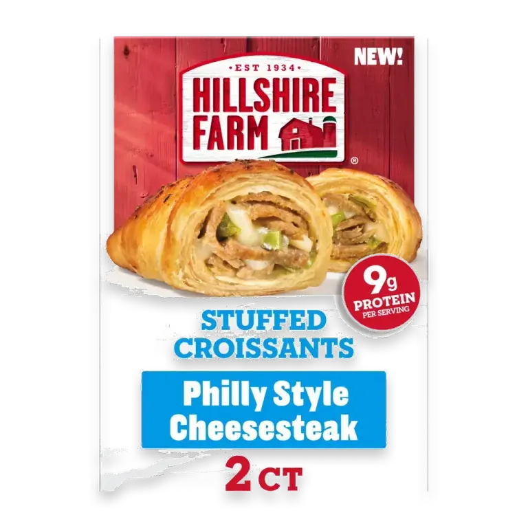 Philly Style Cheesesteak Stuffed Croissants
