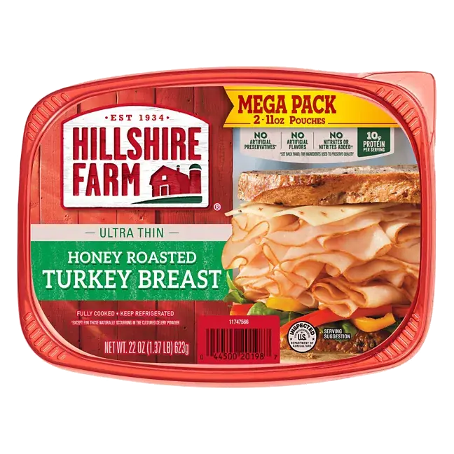 Ultra Thin Sliced Honey Roasted Turkey Breast Sandwich Meat