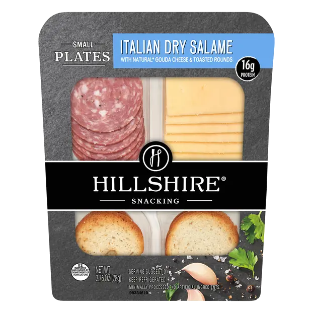 Italian Dry Salame Gouda Cheese Toasted Rounds