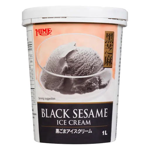 Ice Cream Black Sesame 1 L