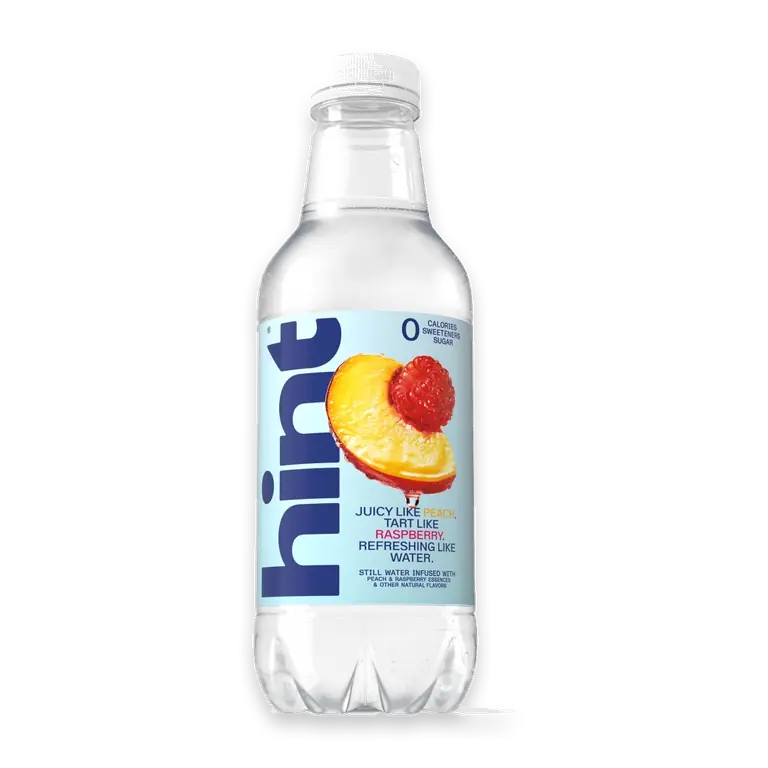 Peach Raspberry Flavored Bottled Water