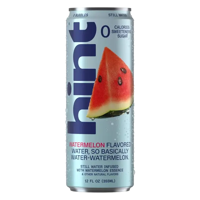 hint Watermelon Flavoured Still Water, 12 fl oz: Non-Caffeinated