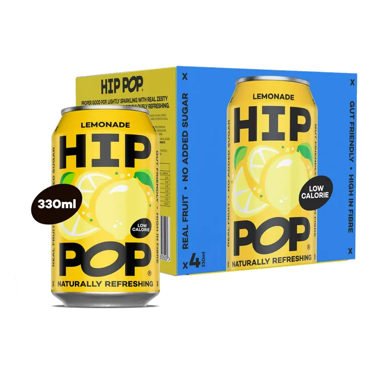 4 x 330ml Yellow Sun Lemonade Cans