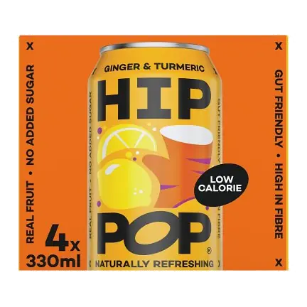 Sparkling Ginger & Turmeric Drink Cans