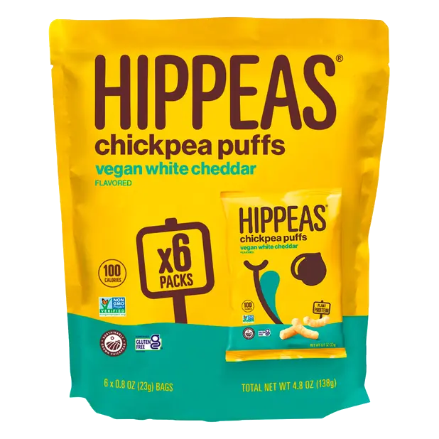 Vegan Gluten Free White Cheddar Chickpea Puffs - 6 ct