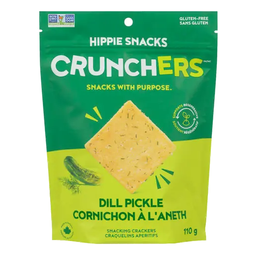 Crunchers Snacking Crackers Dill Pickle 110 g