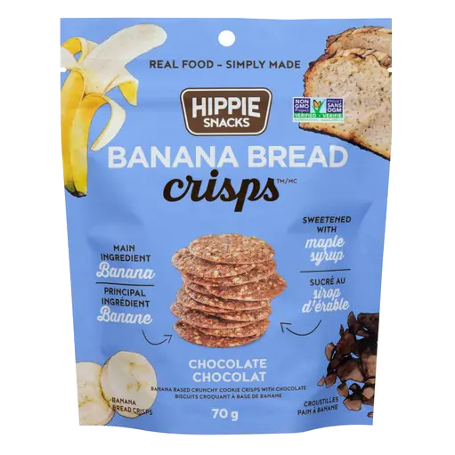 Banana Bread Crisps Chocolate 70 g