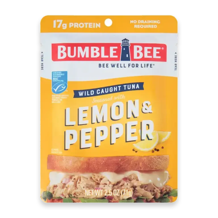 Bumble Bee Lemon & Pepper Seasoned Tuna Pouch With Spork