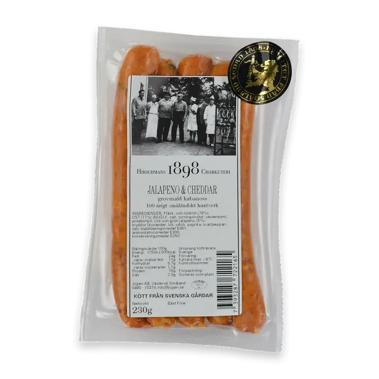 Kryddkorv Kabanoss grovmald Jalapeno/Cheddar/Kabanoss 230g