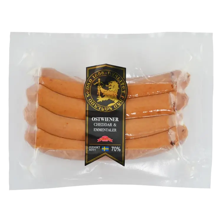 Kryddkorv Ostwiener 70% Kötthalt 230g