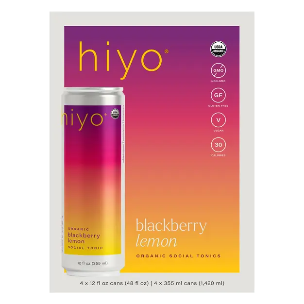 Organic Blackberry Lemon Social Tonic - 4 pk
