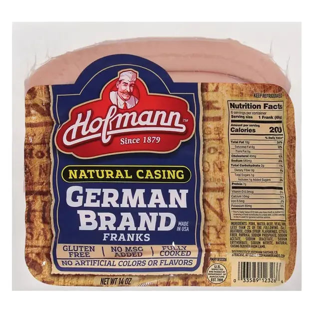 Franks, German Brand, Natural Casing