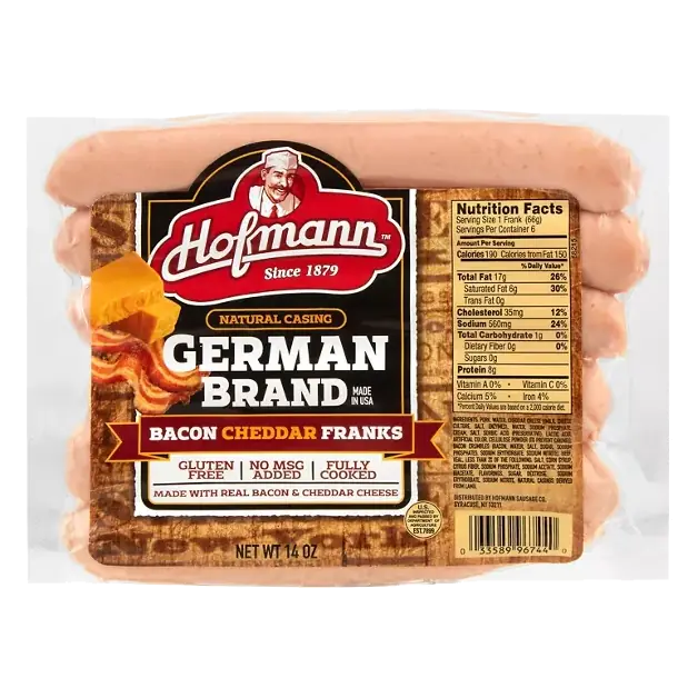 Natural Casing Bacon Cheddar Franks